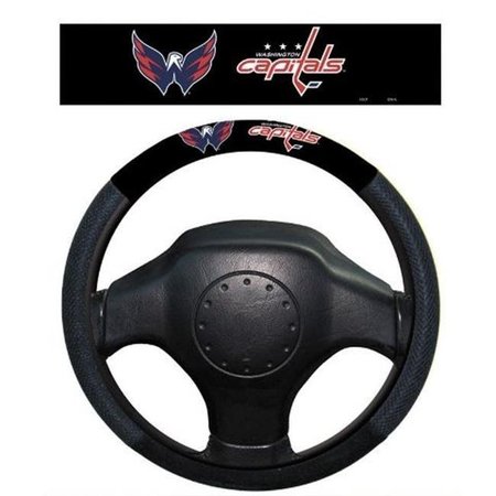 FREMONT DIE INC Fremont Die 88507 Washington Capitals Poly-Suede Steering Wheel Cover 88507